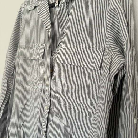 Babaton Pinstripe Button-Up Shirt - Picture 2 of 7